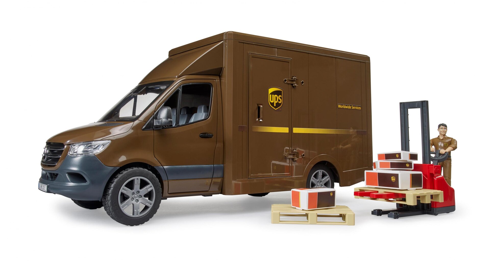 Bruder Mercedes Benz Sprinter dierentransporter met paard