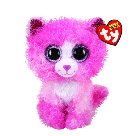 Meteor TY BOOS REAGAN, 15 cm - růžová kudrnatá kočka (3)