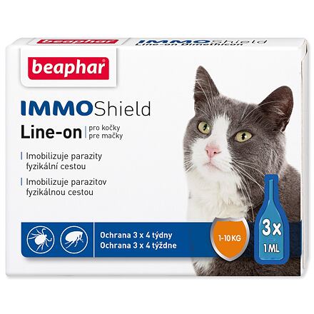 Levně BEAPHAR Line-on IMMO Shield pro kočky 3 ml