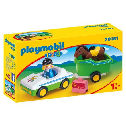 Levně Playmobil Auto s přepravníkem na koně
