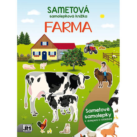 JIRI MODELS Sametová samolepková knížka/ Farma