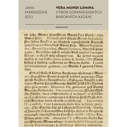 Vera mundi lumina - Výbor dominikánských barokních kázání