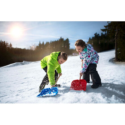 Levně Mac Toys Dětská lopata na sníh, červená