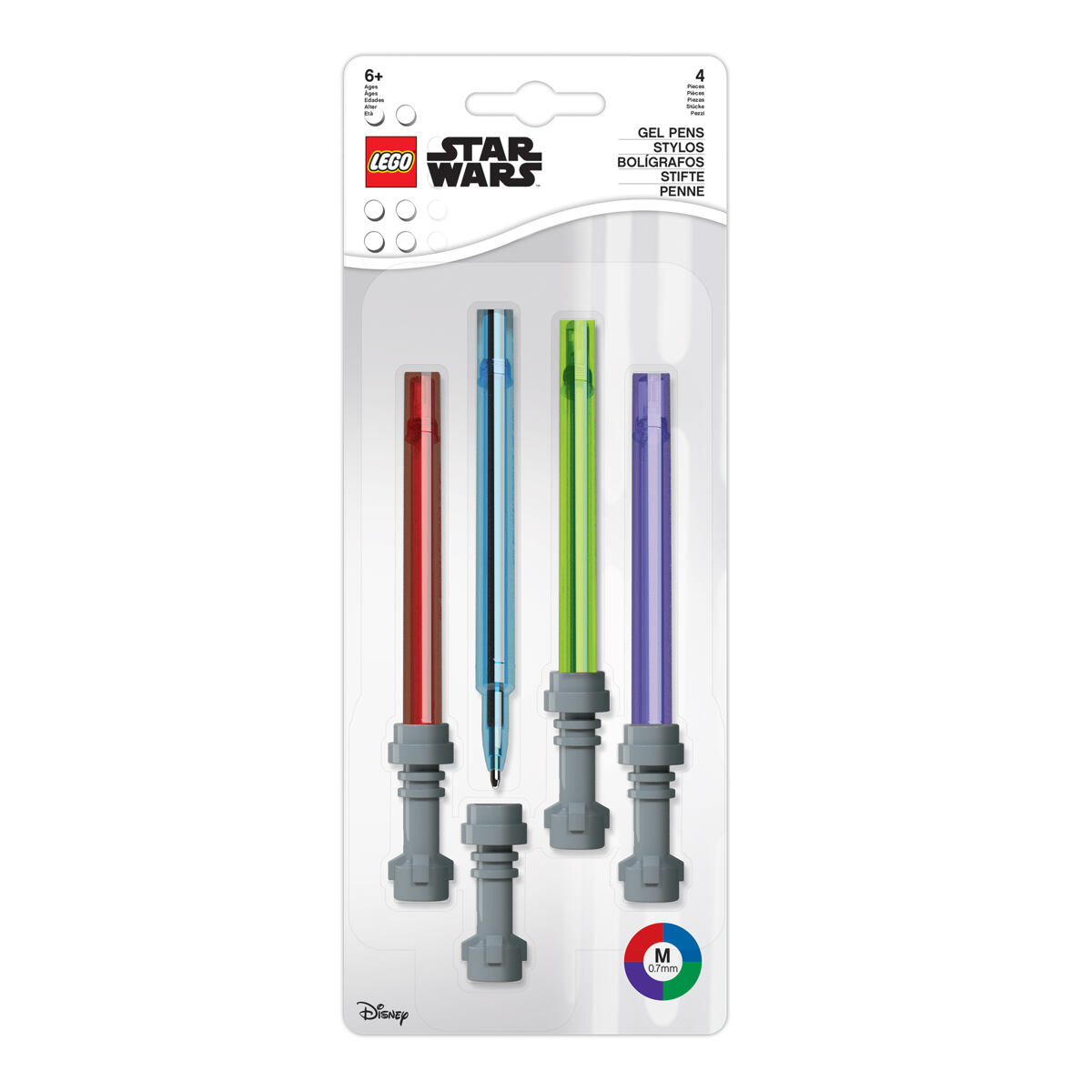 LEGO Star Wars Set Gelových per, světelný meč - 4 ks