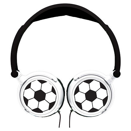 Levně Lexibook Skládací sluchátka s fotbalovým designem