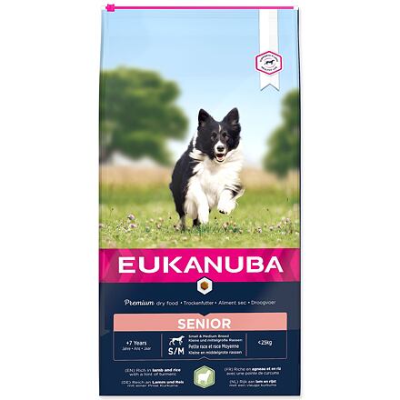Levně EUKANUBA Senior Small & Medium Breed Lamb 12 kg