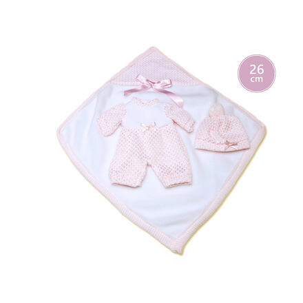 Levně Llorens M26-310 obleček pro panenku miminko NEW BORN velikosti 26 cm