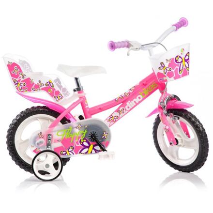 DINO Bikes - dětské kolo 12" - růžové 2017