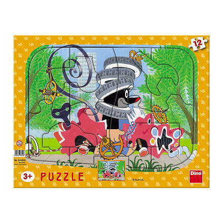 Levně Dino Puzzle Krtek opravář 12 dílků deskové