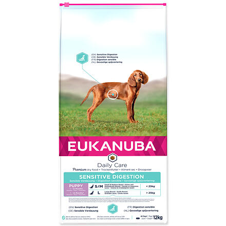 Levně EUKANUBA Daily Care Puppy Sensitive Digestion 12 kg