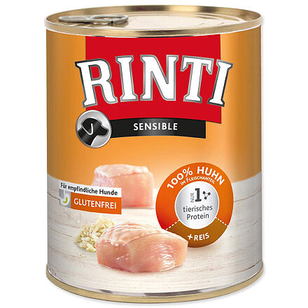 Konzerva RINTI Sensible kuře + rýže 800 g