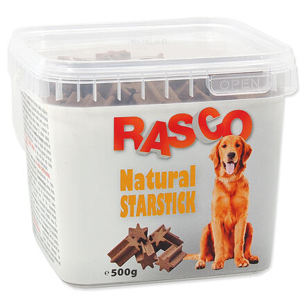 Pochoutka RASCO Dog starstick natural 500 g