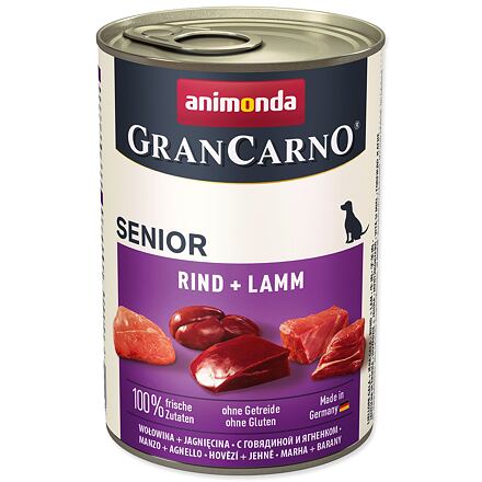 Konzerva ANIMONDA Gran Carno Senior hovězí + jehně 400 g