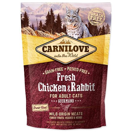 Levně CARNILOVE Fresh Chicken & Rabbit Gourmand for Adult cats 400 g