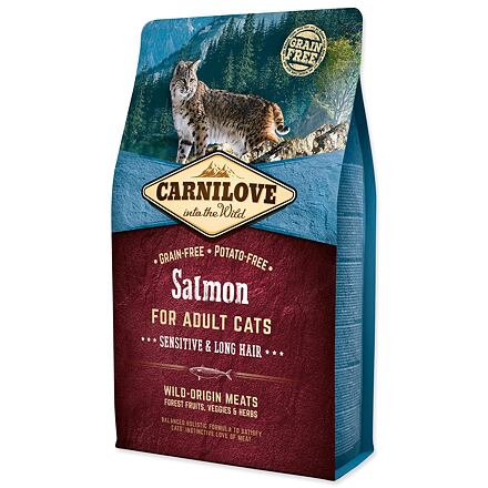 Levně CARNILOVE Salmon Adult Cats Sensitive and Long Hair 2 kg