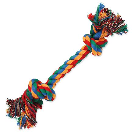 Levně Uzel DOG FANTASY bavlněný barevný 2 knoty 25 cm 1 ks