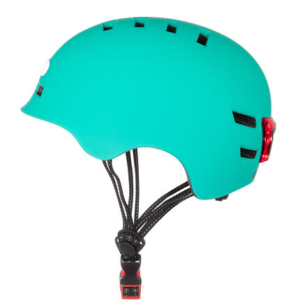 Levně Bezpečnostní helma BLUETOUCH modrá s LED L