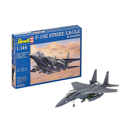 Levně Plastic ModelKit letadlo 03972 - F-15E Strike Eagle & Bombs (1:144)