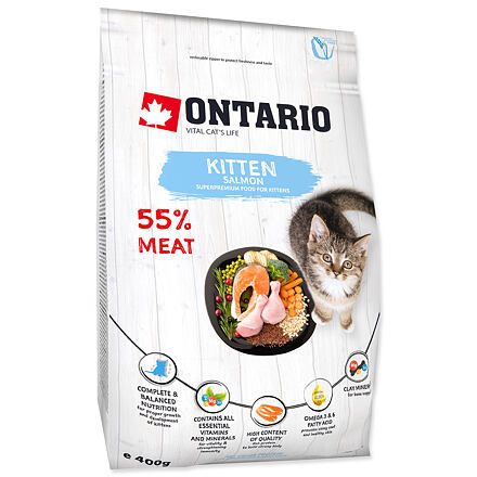 ONTARIO Kitten Salmon 0,4 kg
