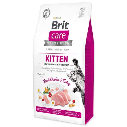 Levně BRIT Care Cat Grain-Free Kitten Healthy Growth & Development 7 kg