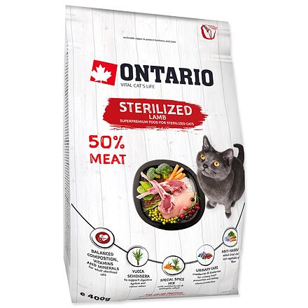 ONTARIO Cat Sterilised Lamb 0,4 kg