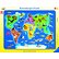 Ravensburger puzzle Mapa světa se zvířaty 30-48 dílků