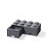 LEGO úložný box 8 s šuplíky - tmavě šedá