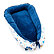 T-TOMI Hniezdočko pre bábätko VELVET. blue bears