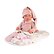 Llorens 84450 NEW BORN - realistická panenka miminko se zvuky a měkkým látkovým tělem - 44 cm