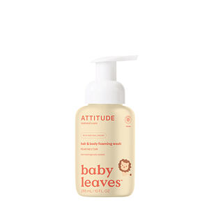 ATTITUDE Detská umývacia pena (2 v 1) Baby leaves s vôňou hruškovej šťavy 295 ml