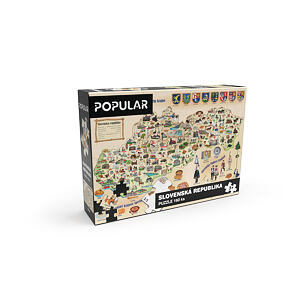 Puzzle - Mapa Slovenska, 160 ks