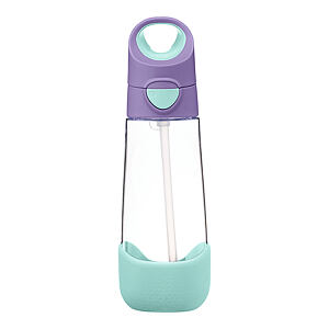 b.box Lahev na pití s brčkem 600 ml - lilac pop