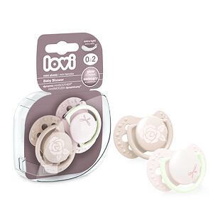 LOVI Mini dudlík BABY SHOWER 0-2m 2ks holka