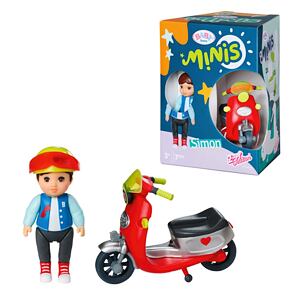 Zapf BABY born Minis Súprava so skútrom a bábikou