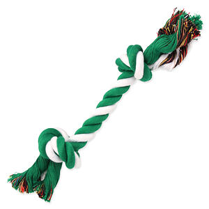 Uzol DOG FANTASY bavlnený zeleno-biely 2 knôty 25 cm 1 ks