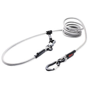 Lanové vodítko TAMER Easylong - TWIST mini šedé 3,5 m