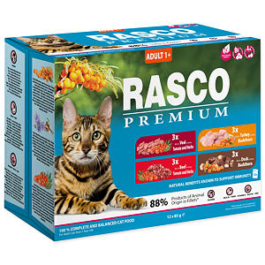 Kapsičky RASCO Premium Adult multipack (12x85g) 1020 g
