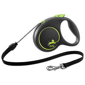 Vodítko FLEXI Black Design lanko zelené M -5 m 1 ks