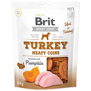 Snack BRIT Jerky Turkey Meaty Coins 200 g