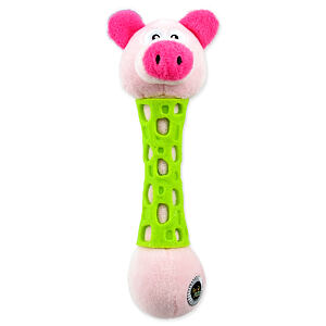 Hračka BeFUN TPR+plyš prasa puppy 17 cm 1 ks