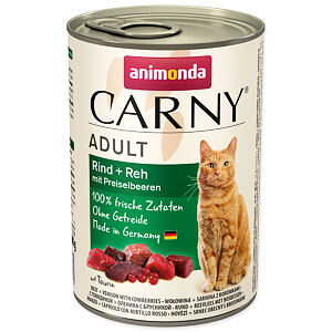 Konzerva ANIMONDA Carny Adult hovězí + zvěřina s brusinkami 400 g