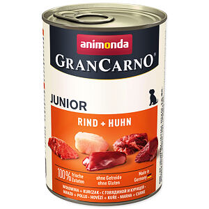 Konzerva ANIMONDA Gran Carno Junior hovädzie + kura 400 g