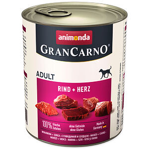 Konzerva ANIMONDA Gran Carno hovädzie + srdce 800 g