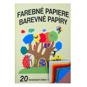 Arka Papíry barevné nelepící 20l složka
