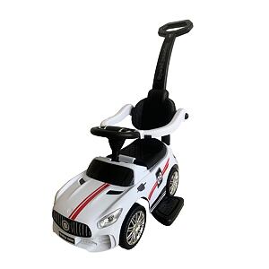 Baby Mix Jazdítko s tyčou Racer biele