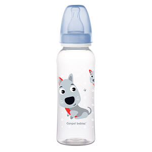 CANPOL BABIES Láhev s potiskem HAPPY ANIMALS 250 ml 