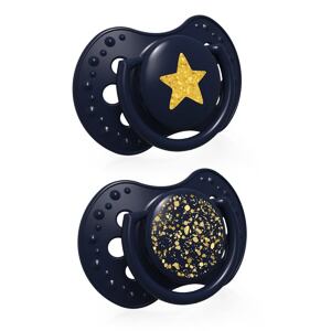 LOVI Dudlík silikonový dynamický Stardust 0-3m 2ks
