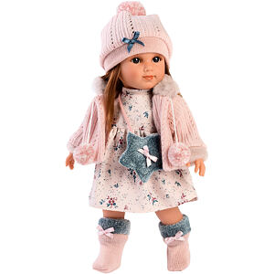 Llorens 53534 NICOLE - realistická bábika s celovinylovým telom - 35 cm