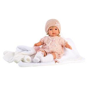 LORens 38564 LOLA - realistická bábika so zvukmi a mäkkým látkovým telom - 38 cm