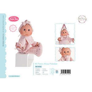 Antonio Juan 83104 Moja prvá bábika s klokankou - bábätko s mäkkým látkovým telom - 36 cm